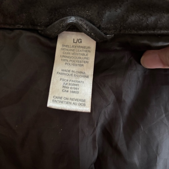 Women’s Brown Suede Leather Collarless Jacket - Picture 9 of 12